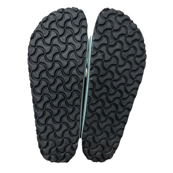 NIB Birkenstock Arizona Big Buckle Sandals High Shine Surf Green - Picture 4 of 6